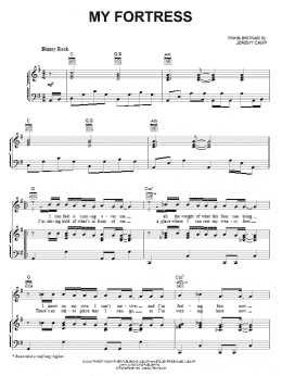 page one of My Fortress (Piano, Vocal & Guitar Chords (Right-Hand Melody))