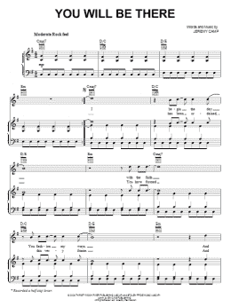 page one of You Will Be There (Piano, Vocal & Guitar Chords (Right-Hand Melody))