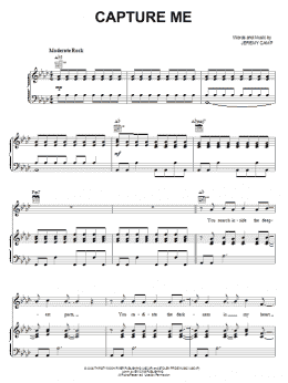 page one of Capture Me (Piano, Vocal & Guitar Chords (Right-Hand Melody))