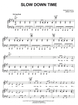 page one of Slow Down Time (Piano, Vocal & Guitar Chords (Right-Hand Melody))