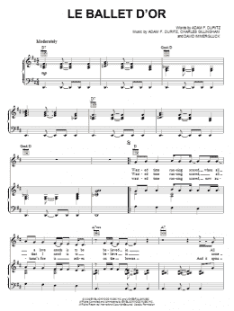 page one of Le Ballet d'Or (Piano, Vocal & Guitar Chords (Right-Hand Melody))