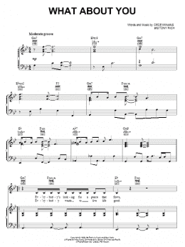 page one of What About You (Piano, Vocal & Guitar Chords (Right-Hand Melody))