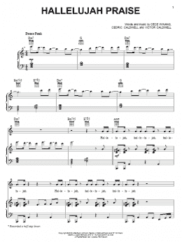 page one of Hallelujah Praise (Piano, Vocal & Guitar Chords (Right-Hand Melody))