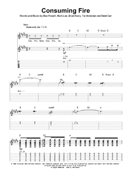 page one of Consuming Fire (Guitar Tab (Single Guitar))