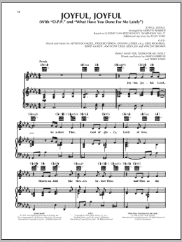 page one of Joyful, Joyful (Piano, Vocal & Guitar Chords (Right-Hand Melody))