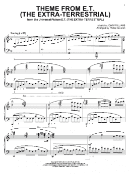 page one of Theme from E.T. (The Extra-Terrestrial) (arr. Phillip Keveren) (Piano Solo)