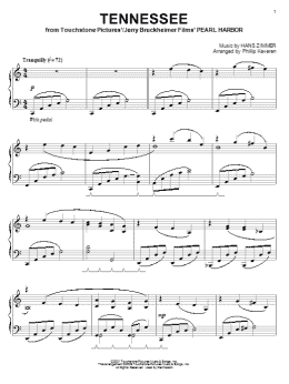 page one of Tennessee (arr. Phillip Keveren) (Piano Solo)