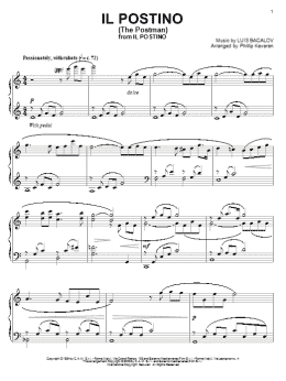 page one of Il Postino (The Postman) (arr. Phillip Keveren) (Piano Solo)
