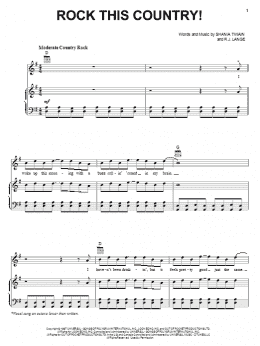 page one of Rock This Country! (Piano, Vocal & Guitar Chords (Right-Hand Melody))