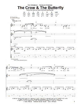 page one of The Crow & The Butterfly (Guitar Tab)