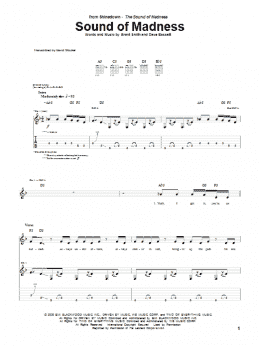 page one of Sound Of Madness (Guitar Tab)