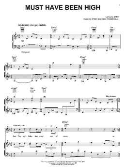 page one of Must Have Been High (Piano, Vocal & Guitar Chords (Right-Hand Melody))