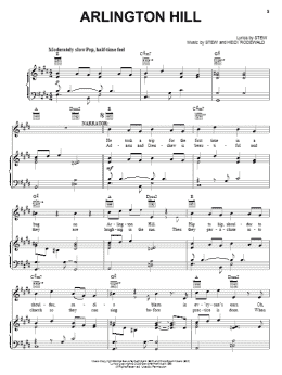 page one of Arlington Hill (Piano, Vocal & Guitar Chords (Right-Hand Melody))