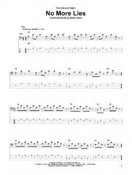 page one of No More Lies (Bass Guitar Tab)