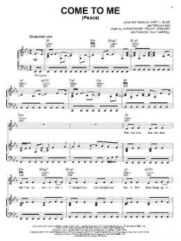 page one of Come To Me (Peace) (Piano, Vocal & Guitar Chords (Right-Hand Melody))
