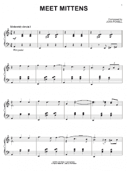 page one of Meet Mittens (Piano Solo)