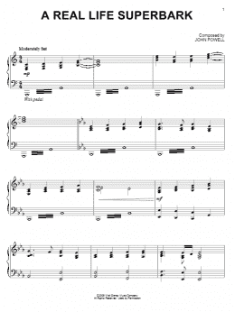 page one of A Real Live Superbark (Piano Solo)