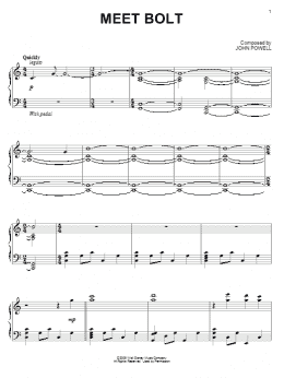 page one of Meet Bolt (Piano Solo)