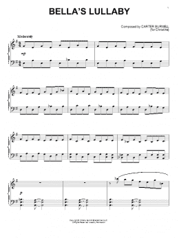 page one of Twilight Piano Solo Collection featuring Bella's Lullaby (Piano Solo)