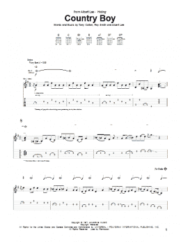 page one of Country Boy (Guitar Tab)