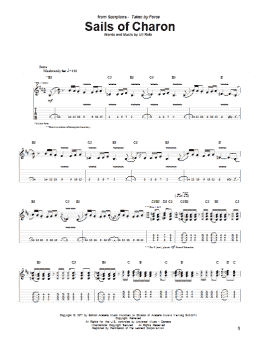 page one of Sails Of Charon (Guitar Tab)