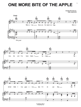 page one of One More Bite Of The Apple (Piano, Vocal & Guitar Chords (Right-Hand Melody))