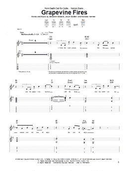 page one of Grapevine Fires (Guitar Tab)