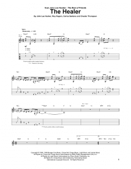 page one of The Healer (Guitar Tab)