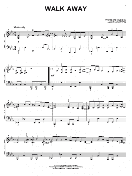page one of Walk Away (Piano Solo)
