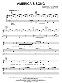 page one of America's Song (Piano, Vocal & Guitar Chords (Right-Hand Melody))