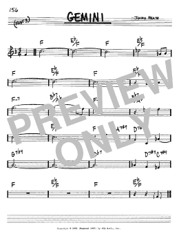 page one of Gemini (Real Book – Melody & Chords – Bb Instruments)