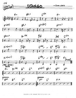 page one of Django (Real Book – Melody & Chords – C Instruments)