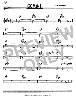 page one of Gemini (Real Book – Melody & Chords – C Instruments)