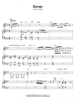page one of Django (Piano Solo)