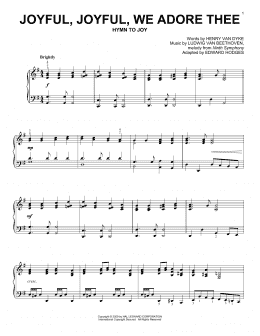 page one of Joyful, Joyful, We Adore Thee (Piano Solo)