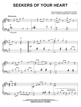 page one of Seekers Of Your Heart (Piano Solo)