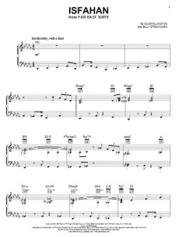 page one of Isfahan (Piano, Vocal & Guitar Chords (Right-Hand Melody))