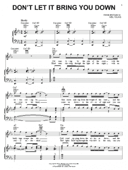 page one of Don't Let It Bring You Down (Piano, Vocal & Guitar Chords (Right-Hand Melody))