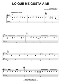 page one of Lo Que Me Gusta A Mi (Piano, Vocal & Guitar Chords (Right-Hand Melody))