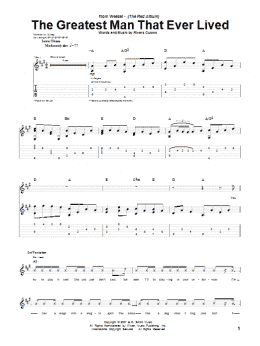 page one of The Greatest Man That Ever Lived (Guitar Tab)