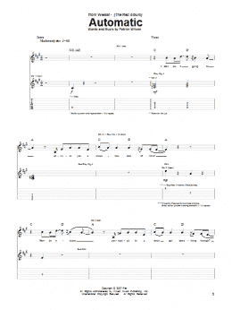 page one of Automatic (Guitar Tab)