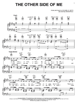 page one of The Other Side Of Me (Piano, Vocal & Guitar Chords (Right-Hand Melody))