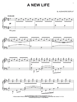 page one of A New Life (Piano Solo)