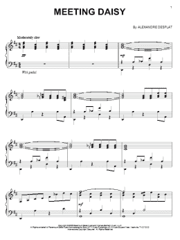 page one of Meeting Daisy (Piano Solo)