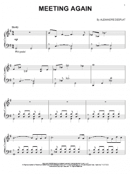 page one of Meeting Again (Piano Solo)