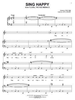 page one of Sing Happy (Piano & Vocal)