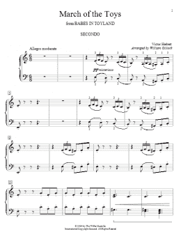 page one of March Of The Toys (Piano Duet)
