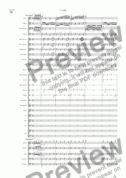 page one of Olympia (3rd Movement)