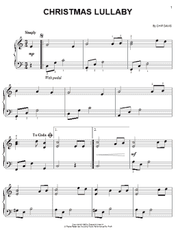 page one of Christmas Lullaby (Easy Piano)