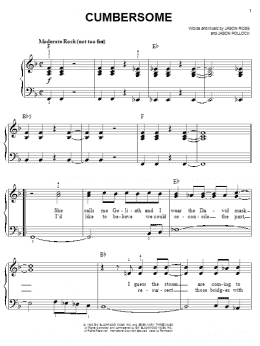 page one of Cumbersome (Easy Piano)